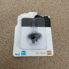 H7 Car Headlight Bulb - 12V, 55W, Complies with ECE R-37, UV Packaging Damaged