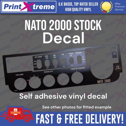 Nato 2000 radio - 2000, faceplate