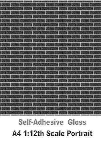 Dolls house wallpaper stick - house,