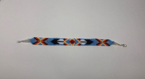 Blue native american beaded - blue,