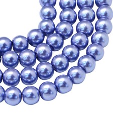 ❤ Glass Pearls Beads 3,4,6,8,10,12mm CHOOSE COLOURS SIZES Jewellery Making UK ❤