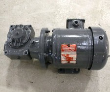 Brooks Crompton 370W Electric Motor 1440 RPM 40:1 Angled Gear Box - Used