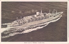 Postcard Shipping ocean liners