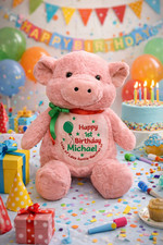 Personalised Pink Pig