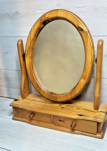 Vintage pine table top - table, vanity