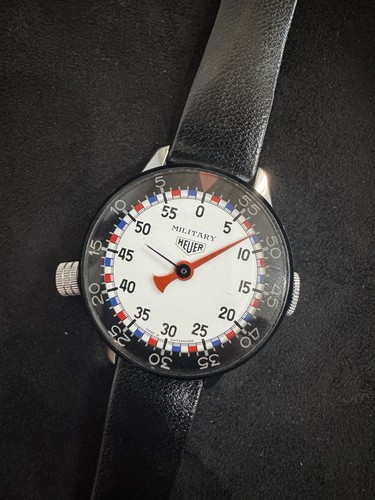 Heuer military stopwatch - stopwatch, circa
