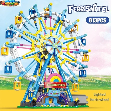 Electric carnival ferris wheel - ferris,