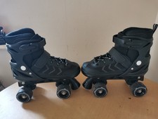 Power Adjustable Roller Quad Skates, Size UK 3 to 5