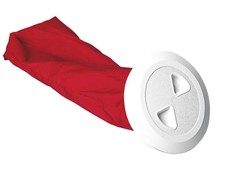 White plastic round waterproof