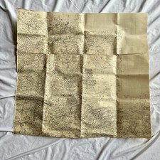 WWII Aviator Escape Fabric Map