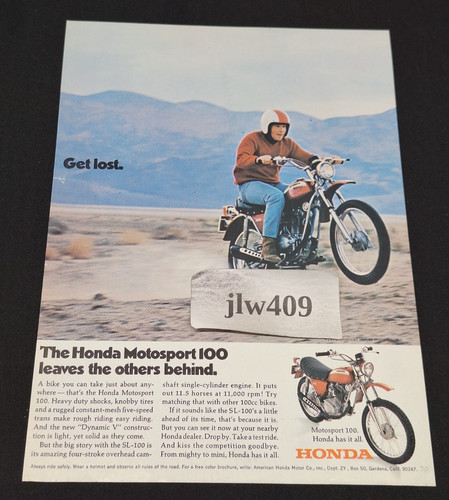Vintage 1970 honda motosport - 1970,