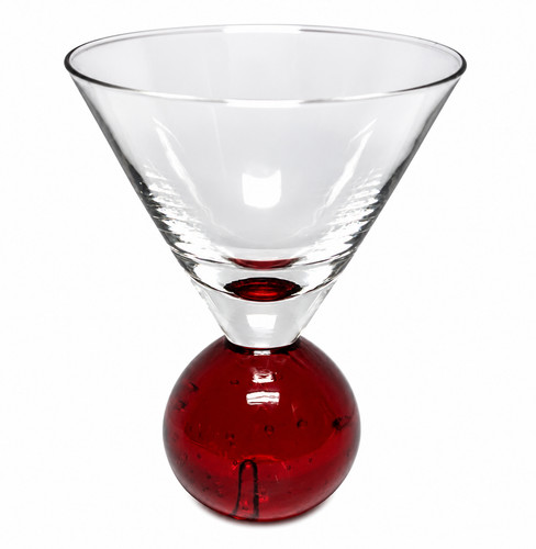Vintage art glass martini vase - art,