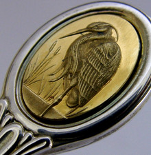 SOLID STERLING SILVER HERON