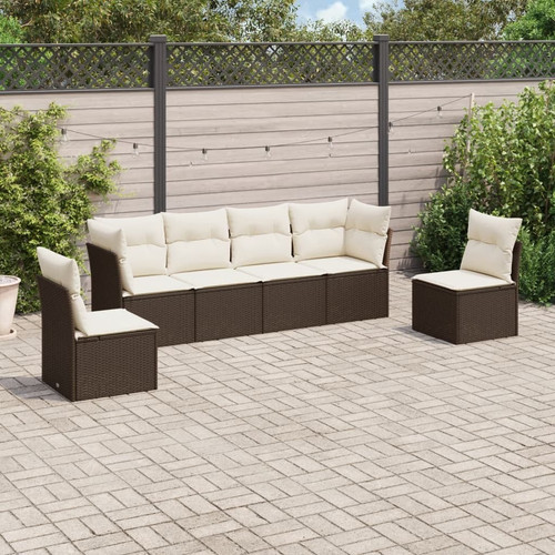 Garden sofa set brown - garden, pe