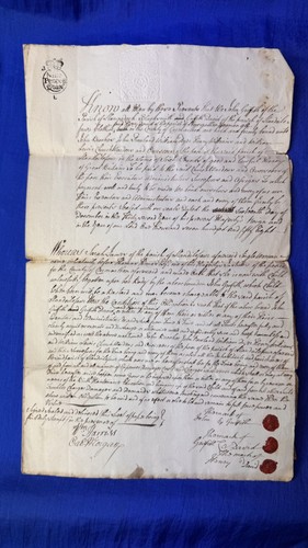 1758 vellum indenture bond - 1758,