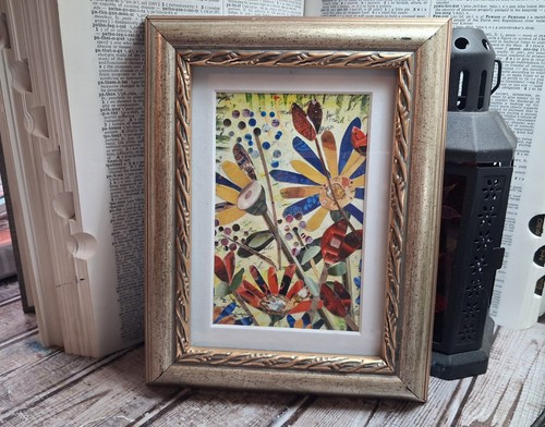 Wildflowers 4x6 original cut - wildflowers,