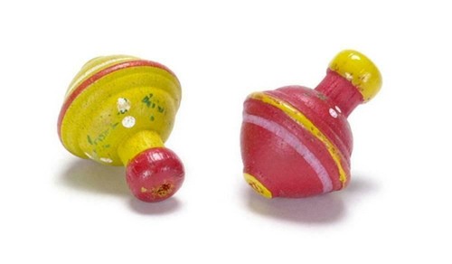 Dolls house wooden spinning - house,