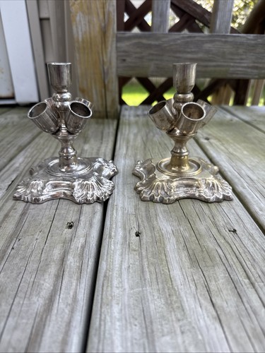 Vintage silver plate lipstick - silver,
