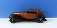 DINKY TOYS 36c HUMBER VOGUE SALOON BROWN WITH BLACK CHASSIS & HUBS IN VGC