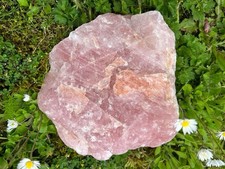 Large Raw Rose Quartz Crystal 22cm Natural Pink Healing Stone Reiki Mineral