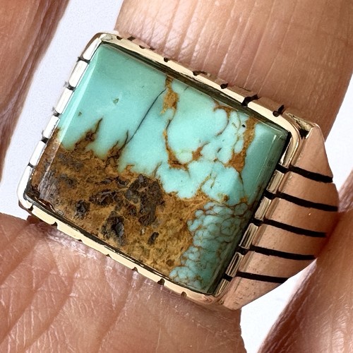 Navajo turquoise mens - navajo, ring