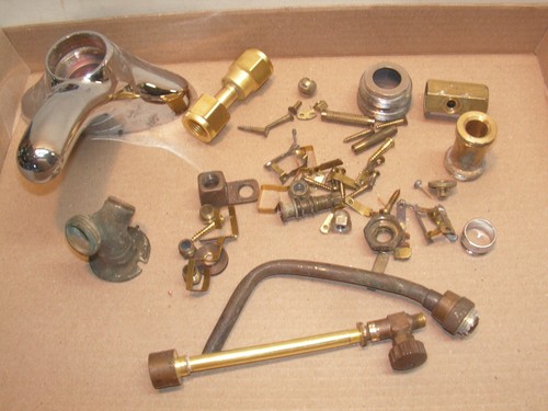 Lot brass scrap various - of, ~