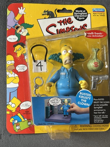 Krusty the clown busted figure - krusty,