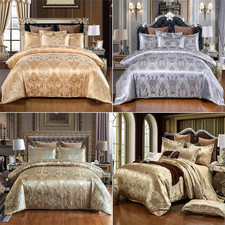 Luxury Soft Duvet Cover Quilt Pillowcase Single Double King Size 3pc Bedding Set