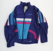 Vintage Adidas F 168 Track Shell Suit Jacket Size M 90s Top Colorblock Tracksuit