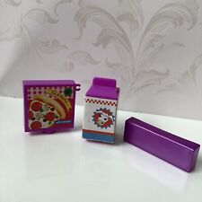 Barbie Large Dream House Accessory Fridge Freezer Frozen Food Pizza Milk (S9)