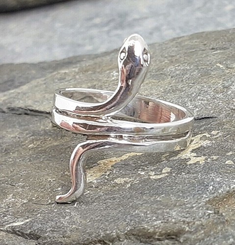 925 silver coiled snake - coiled,