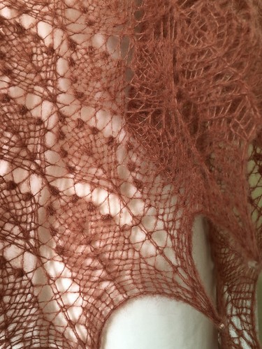 Hand knitted silk alpaca - hand,