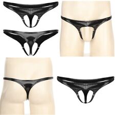 UK Mens Panties Micro Underwear Open Crotch G-strings Rave T Back Thongs Cut Out