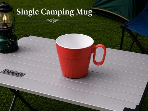Vintage single red melamine - single,