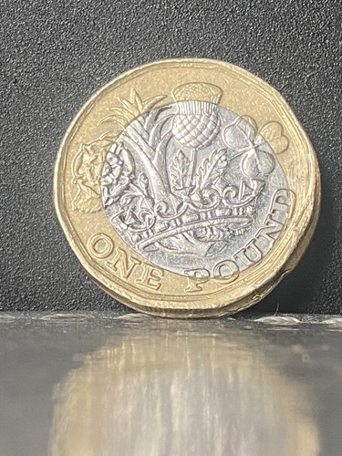 2017 one pound - £1, offset
