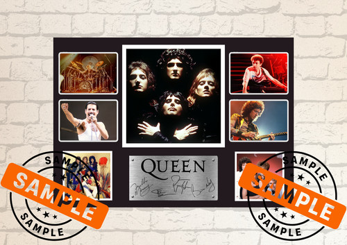 Queen full band - queen, autographed