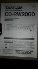 Tascam CD-RW2000 Owner's Manual (copy)