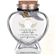 Pet Memorial Urn Ashes Glass