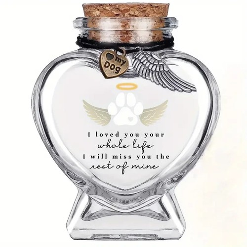 Pet memorial urn ashes glass - memorial,
