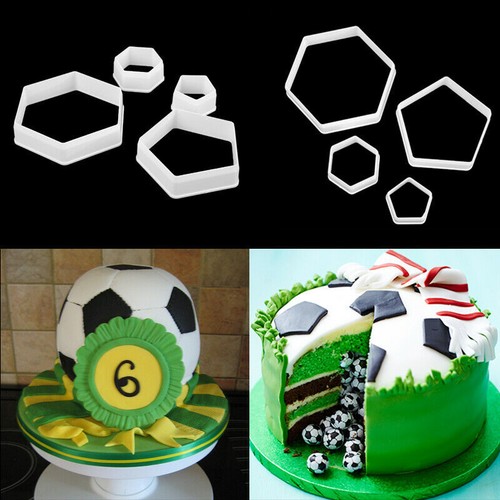 4pcs football icing cutter - 4pcs,