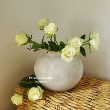 Ceramic Stonewashed Vase Planter Pot Indoor Decor Modern Ornament Darcy 30x36cm