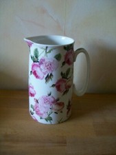 Heron Cross Pottery Rose Chintz Jug, Height 7" (18cm), BNWOT