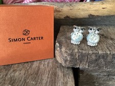 Simon Carter Owl Pearly Cufflinks Premium Range Boxed