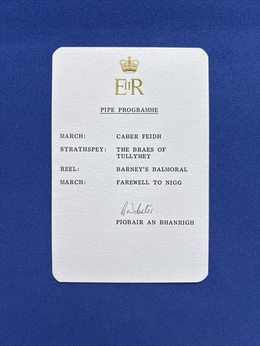 Royal pipe music programme - pipe,