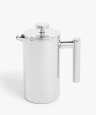 John Lewis Coffee Maker Double Wall Coffee Press, Stainless Steel, 6 Cup, 800ml