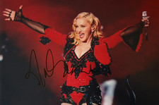 Madonna Hand Signed Photo A4