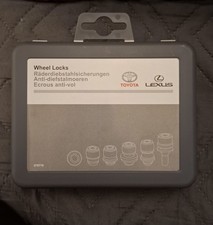 Toyota Lexus Genuine Wheel Lock Set – PW456-00013 – OEM Security Bolts + Key