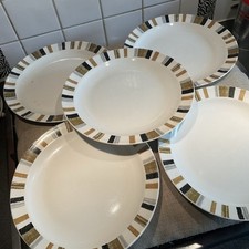 MIDWINTER SIENNA MARQUIS OF QUEENSBERRY SET OF 5 PLATES 8 3/4”/9” Read Descriptn