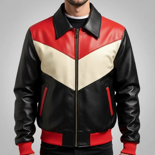 Men red black cream - &,