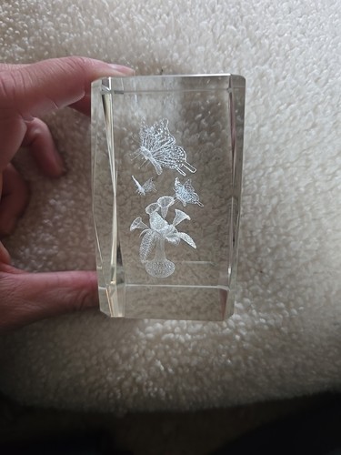 Laser etched crystal - 3d, laser-etched